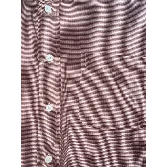 Brooks Brothers Shirt Mens Size XL Button Up Long Sleeve Red Knit Woven Cotton - Picture 3 of 12